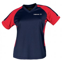 Tibhar Shirt Mundo Lady navy/red