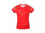 Vaata Table Tennis Clothing Li-Ning Women's T-Shirt National Team AAYR182-1 red