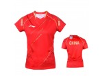 Vaata Table Tennis Clothing Li-Ning Women's T-Shirt National Team AAYR182-1 red China