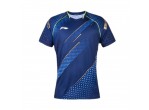 Vaata Table Tennis Clothing Li-Ning Women's T-Shirt National Team AAYR182-2 deep blue China