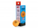 Vaata Table Tennis Balls Nittaku Nexcel 40+ 3*** ITTF 3pcs (seam) orange